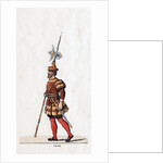 Guard, costume design for Shakespeare's play, Henry VIII by Anonymous