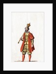 Holder of a sceptre, costume design for Shakespeare's play, Henry VIII by Anonymous