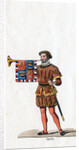 Guard, costume design for Shakespeare's play, Henry VIII by Anonymous