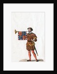 Guard, costume design for Shakespeare's play, Henry VIII by Anonymous