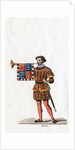 Guard, costume design for Shakespeare's play, Henry VIII by Anonymous
