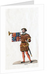 Guard, costume design for Shakespeare's play, Henry VIII by Anonymous