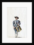 Musician, costume design for Shakespeare's play, Henry VIII by Anonymous