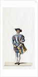 Musician, costume design for Shakespeare's play, Henry VIII by Anonymous