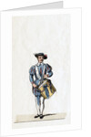 Musician, costume design for Shakespeare's play, Henry VIII by Anonymous