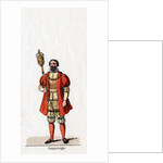 Holder of a sceptre, costume design for Shakespeare's play, Henry VIII by Anonymous