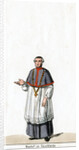 Bishop in house dress, costume design for Shakespeare's play, Henry VIII by Anonymous