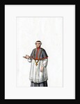 Bishop in house dress, costume design for Shakespeare's play, Henry VIII by Anonymous
