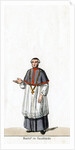 Bishop in house dress, costume design for Shakespeare's play, Henry VIII by Anonymous