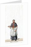 Bishop in house dress, costume design for Shakespeare's play, Henry VIII by Anonymous