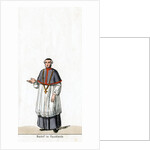 Bishop in house dress, costume design for Shakespeare's play, Henry VIII by Anonymous