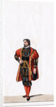Nobleman, costume design for Shakespeare's play, Henry VIII by Anonymous