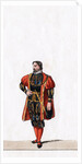 Nobleman, costume design for Shakespeare's play, Henry VIII by Anonymous
