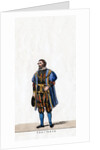 Nobleman, costume design for Shakespeare's play, Henry VIII by Anonymous
