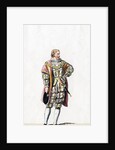 Sir Henry Guildford, costume design for Shakespeare's play, Henry VIII by Anonymous
