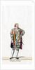 Sir Henry Guildford, costume design for Shakespeare's play, Henry VIII by Anonymous