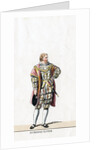 Sir Henry Guildford, costume design for Shakespeare's play, Henry VIII by Anonymous