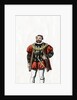 Duke of Suffolk, costume design for Shakespeare's play, Henry VIII by Anonymous