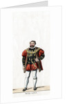 Duke of Suffolk, costume design for Shakespeare's play, Henry VIII by Anonymous
