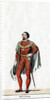 Earl of Surrey, costume design for Shakespeare's play, Henry VIII by Anonymous