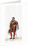 Earl of Surrey, costume design for Shakespeare's play, Henry VIII by Anonymous