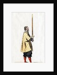 Holder of a sword, costume design for Shakespeare's play, Henry VIII by Anonymous