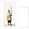 Holder of a sword, costume design for Shakespeare's play, Henry VIII by Anonymous