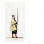 Holder of a sword, costume design for Shakespeare's play, Henry VIII by Anonymous