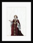Queen Katharine, costume design for Shakespeare's play, Henry VIII by Anonymous