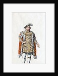 King Henry VIII of England, costume design for Shakespeare's play, Henry VIII by Anonymous