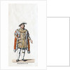 King Henry VIII of England, costume design for Shakespeare's play, Henry VIII by Anonymous