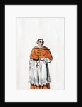 Cardinal Wolsey, costume design for Shakespeare's play, Henry VIII by Anonymous