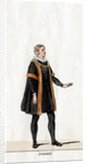Thomas Cromwell, costume design for Shakespeare's play, Henry VIII by Anonymous