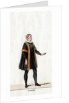 Thomas Cromwell, costume design for Shakespeare's play, Henry VIII by Anonymous