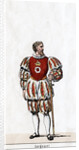 Sergeant, costume design for Shakespeare's play, Henry VIII by Anonymous