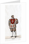 Sergeant, costume design for Shakespeare's play, Henry VIII by Anonymous