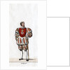 Sergeant, costume design for Shakespeare's play, Henry VIII by Anonymous