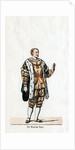 Sir Nicholas Vaux, costume design for Shakespeare's play, Henry VIII by Anonymous