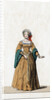 Lady-in-waiting, costume design for Shakespeare's play, Henry VIII by Anonymous