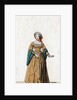 Lady-in-waiting, costume design for Shakespeare's play, Henry VIII by Anonymous