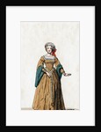 Lady-in-waiting, costume design for Shakespeare's play, Henry VIII by Anonymous