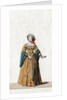 Lady-in-waiting, costume design for Shakespeare's play, Henry VIII by Anonymous
