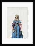 Lady-in-waiting, costume design for Shakespeare's play, Henry VIII by Anonymous