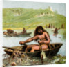 An Ancient Briton In His Boat by Anonymous