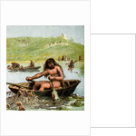 An Ancient Briton In His Boat by Anonymous