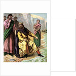 Canute And His Courtiers by Anonymous