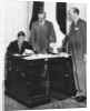 King Edward VIII at work with his staff in St James's Palace, London by Anonymous