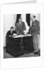 King Edward VIII at work with his staff in St James's Palace, London by Anonymous