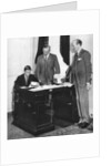 King Edward VIII at work with his staff in St James's Palace, London by Anonymous
