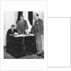 King Edward VIII at work with his staff in St James's Palace, London by Anonymous